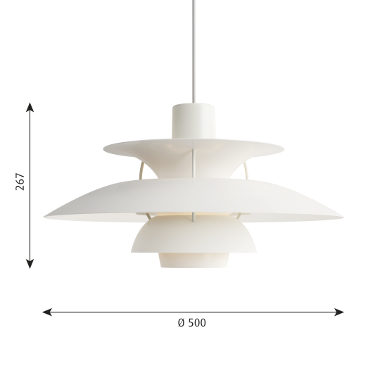 Lous Poulsen PH5 Pendelleuchte Masse